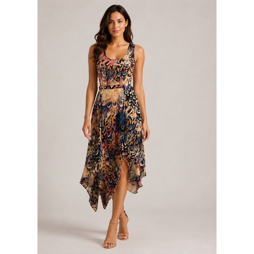 Ark & Co Dress Womens Small Silky Polyester Resort Hippie‎ Boho Festival Beachy